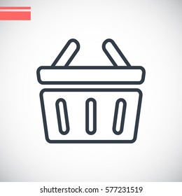  shopping cart icon flat.