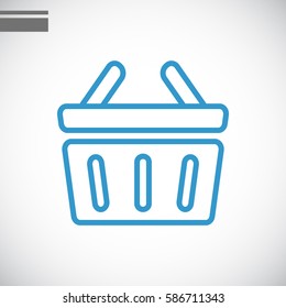  shopping cart icon flat.