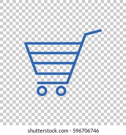  shopping cart icon flat.