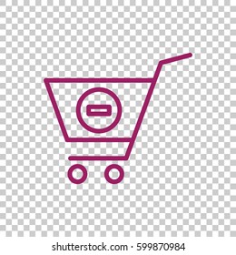  shopping cart icon flat.