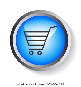 shopping cart icon flat.