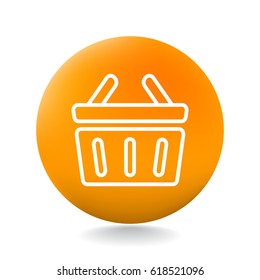 shopping cart icon flat.