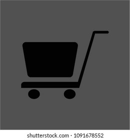 Shopping Cart Icon, flat design best vector icon