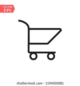 Shopping Cart Icon, flat design best vector icon eps 10