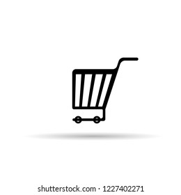 Shopping Cart Icon, flat design best vector icon