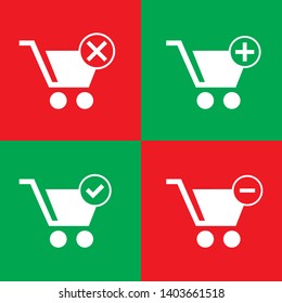 Shopping Cart Icon, flat design best vector icon - Vector
