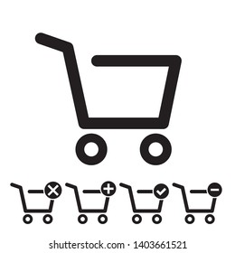 Shopping Cart Icon, flat design best vector icon - Vector

