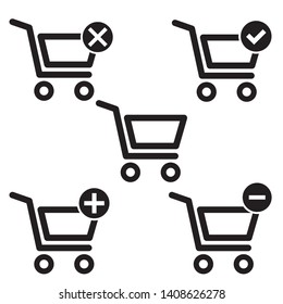 Shopping Cart Icon, flat design best vector icon - Vector
