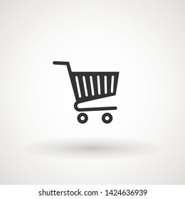 Shopping Cart Icon, flat design best vector icon
