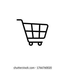 Shopping Cart Icon, flat design best vector icon