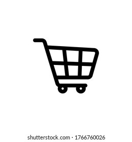 Shopping Cart Icon, flat design best vector icon