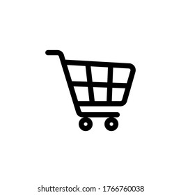 Shopping Cart Icon, flat design best vector icon