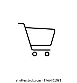 Shopping Cart Icon, flat design best vector icon