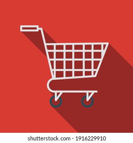 Shopping Cart Icon, flat design, Shopping Cart Flat Design E-Commerce Icon