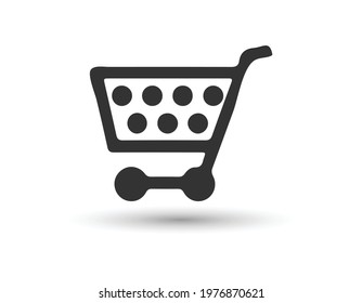 Shopping Cart Icon, flat design best vector icon