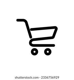 Shopping Cart icon, flat design best vector icon