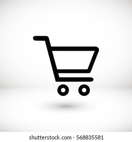 Shopping Cart Icon, flat design best vector icon