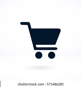 Shopping Cart Icon, flat design best vector icon