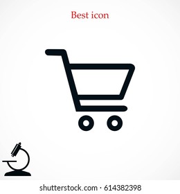 Shopping Cart Icon, Flat Design Best Vector Icon