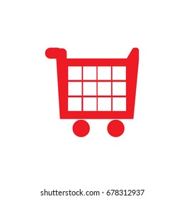 Shopping Cart icon, flat design best vector icon on white background