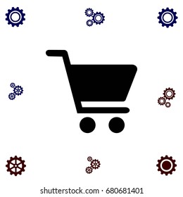 Shopping Cart Icon, flat design best vector icon