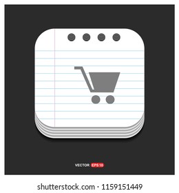 Shopping cart icon - Free vector icon