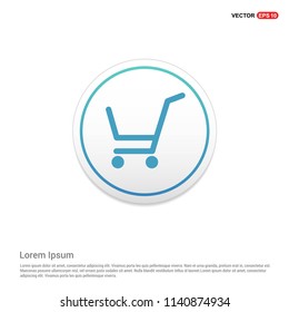 Shopping Cart icon Hexa White Background icon template - Free vector icon