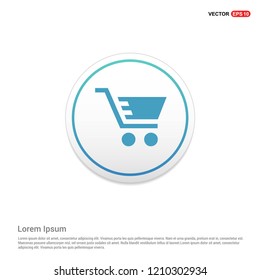 Shopping Cart icon Hexa White Background icon template - Free vector icon