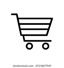 Shopping cart icon illustrated on background
