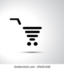 Shopping cart icon illustration