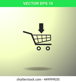 Shopping Cart icon. Illustration for business.