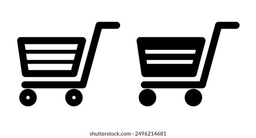 Shopping cart icon illustration vector design template