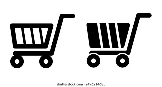 Shopping cart icon illustration vector design template