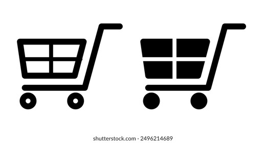 Shopping cart icon illustration vector design template