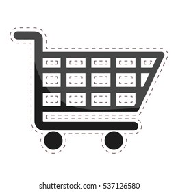 shopping cart icon image vector illustration design 