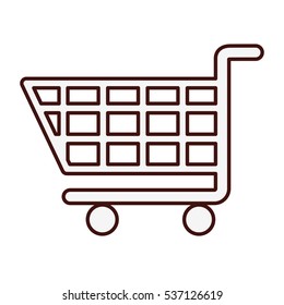 shopping cart icon image vector illustration design 