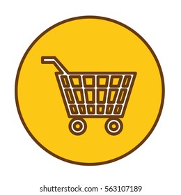 shopping cart icon image vector illustration design 