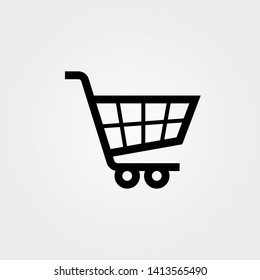 Shopping Cart Icon Isolated on White Background