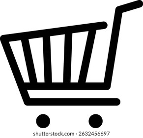 Shopping cart icon.  isolated on white background. Shopping cart trolley icon.  black design in flat style.  illustration. 