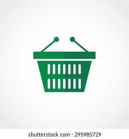 Shopping Cart Icon Isolated on White Background