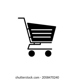 Shopping Cart Icon, shopping cart icon isolated with white background, flat design best vector icon, suitable used for business, sale, purchase, and etc