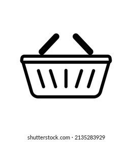 Shopping cart icon. line icon style. suitable for shopping icon. simple design editable. Design template vector