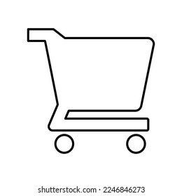 Shopping Cart Icon in Line Style 