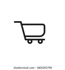 shopping cart icon line vector eps