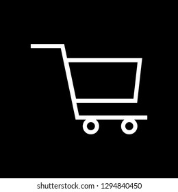 Shopping Cart Icon - linear cart icon vector