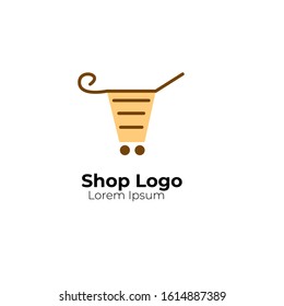 Shopping cart icon logo concept