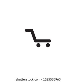 Shopping cart icon logo design vector template