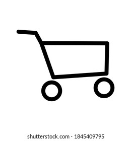 Shopping Cart icon or logo isolated sign symbol vector illustration - high quality black style vector icons
