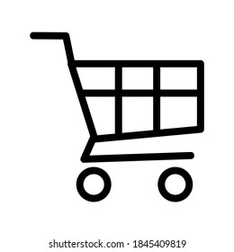 Shopping Cart icon or logo isolated sign symbol vector illustration - high quality black style vector icons
