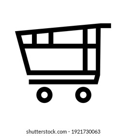 shopping cart icon or logo isolated sign symbol vector illustration - high quality black style vector icons
